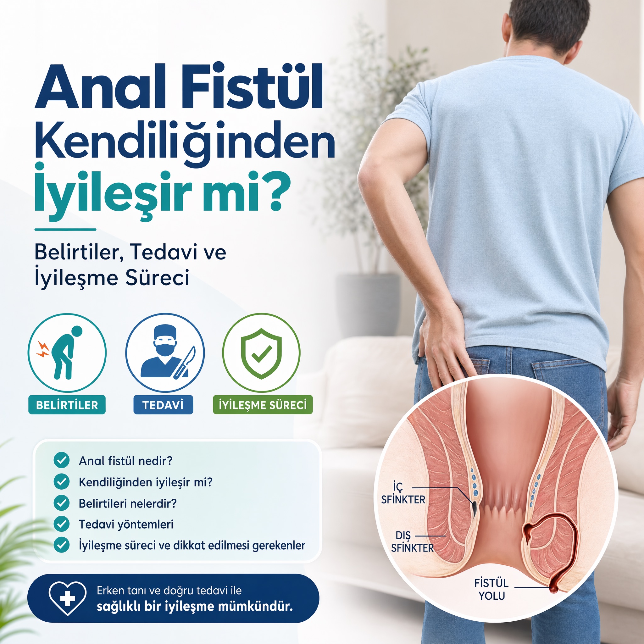 Anal Fistül Kendiliğinden İyileşir mi? Belirtiler, Tedavi ve İyileşme Süreci | Doç. Dr. Hüseyin Eken
