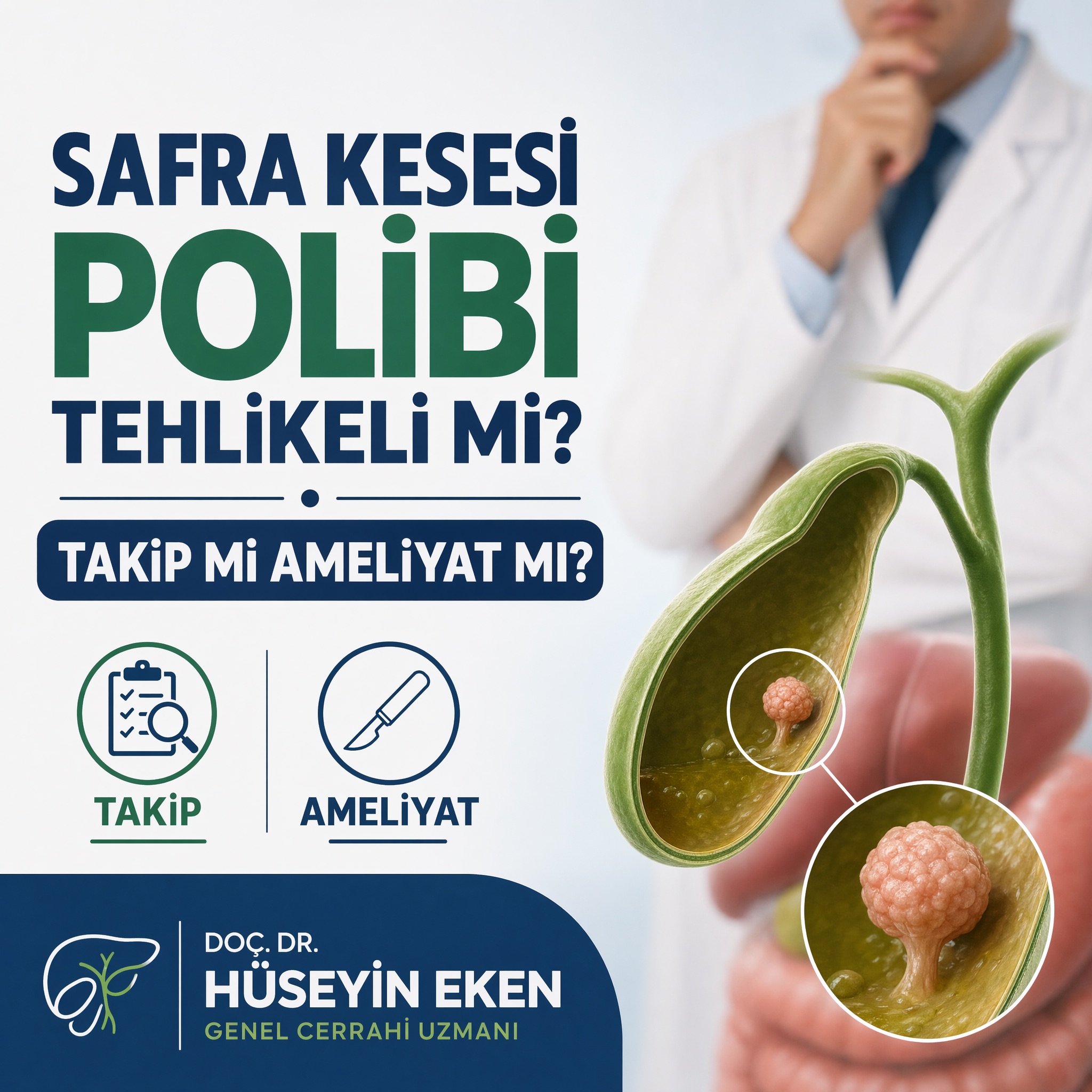Safra Kesesi Polibi Tehlikeli mi? Takip mi Ameliyat mı? | Doç. Dr. Hüseyin Eken