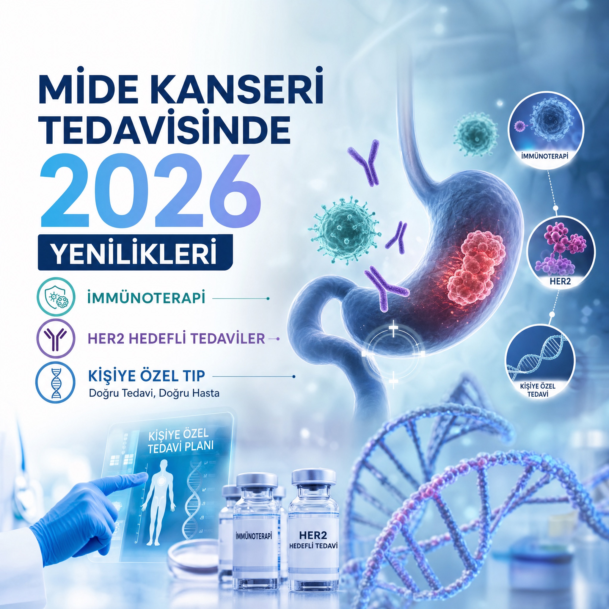 Mide Kanseri Tedavisinde 2026 Yenilikleri: İmmünoterapi ve HER2 | Doç. Dr. Hüseyin Eken